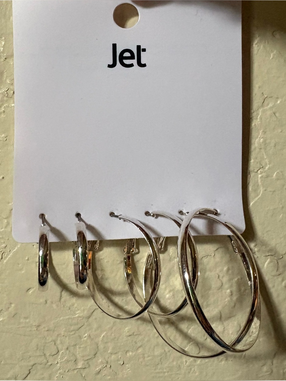 Set of Silver Hoop Earrings